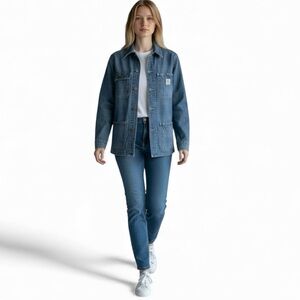 Vintage Lucky Brand Denim Chore Utility Jacket Women’s Size Small